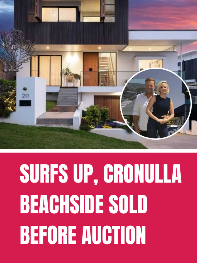 SURFS UP, CRONULLA BEACHSIDE SOLD BEFORE AUCTION