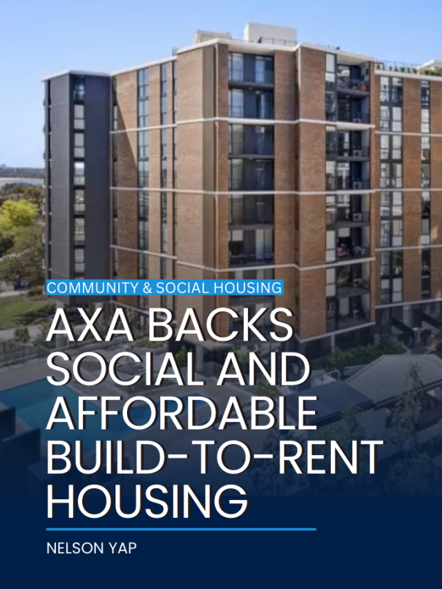 AXA backs social and affordable build-to-rent housing