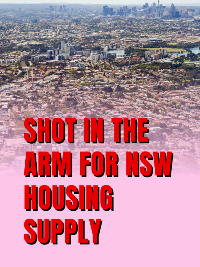 Shot in the arm for NSW housing supply