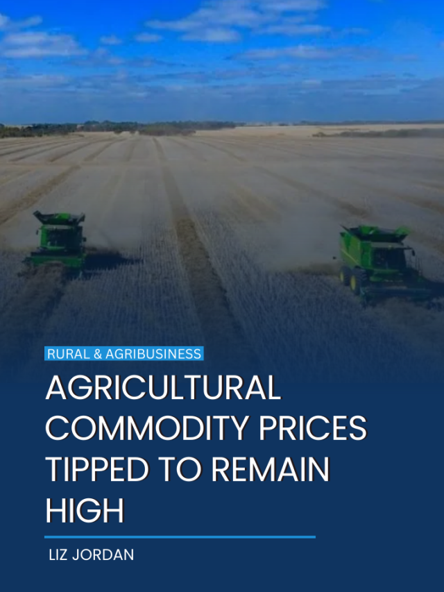 Agricultural commodity prices tipped to remain high
