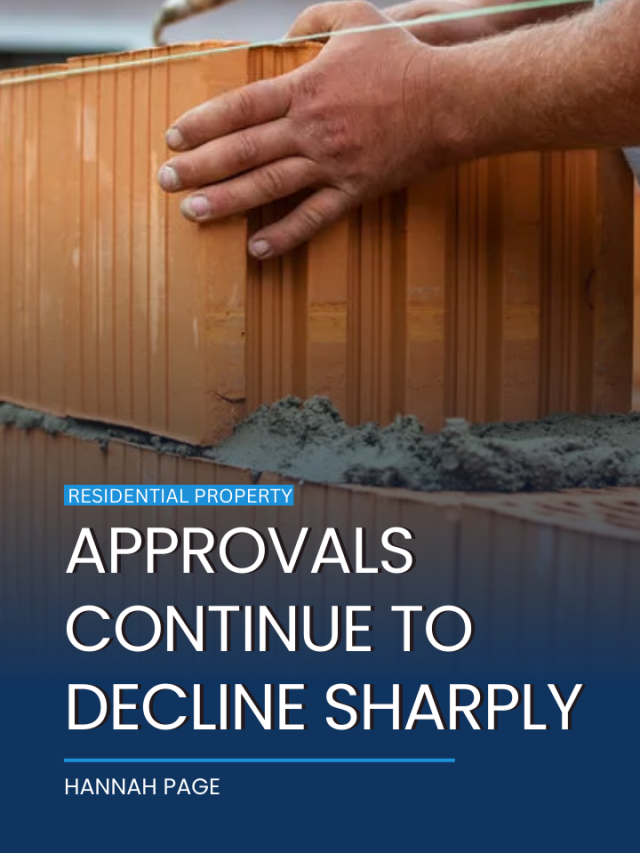 Approvals continue to decline sharply