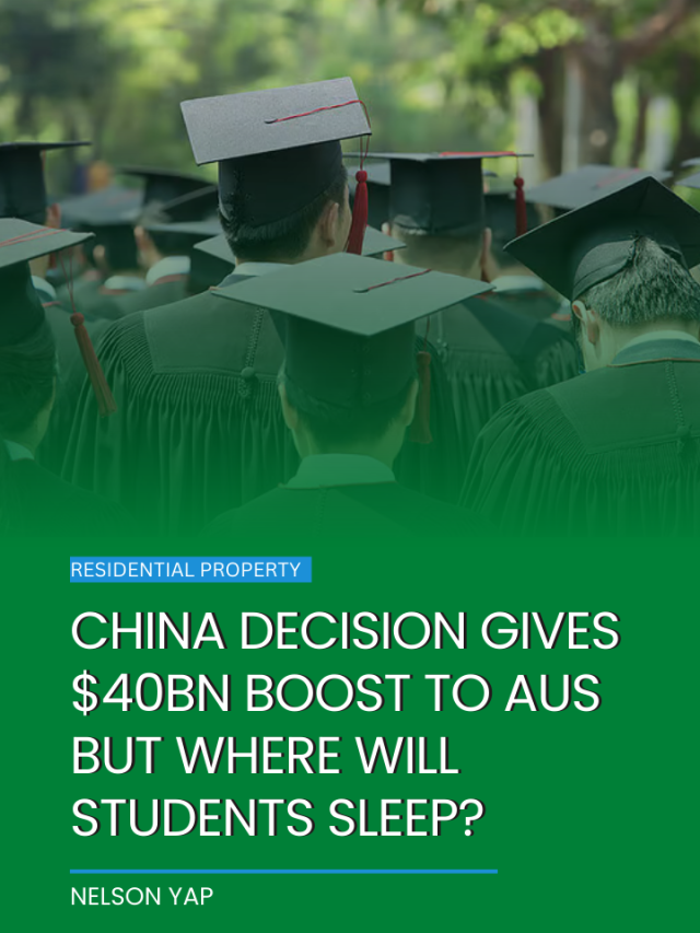China decision gives $40bn boost to Aus but where will students sleep?