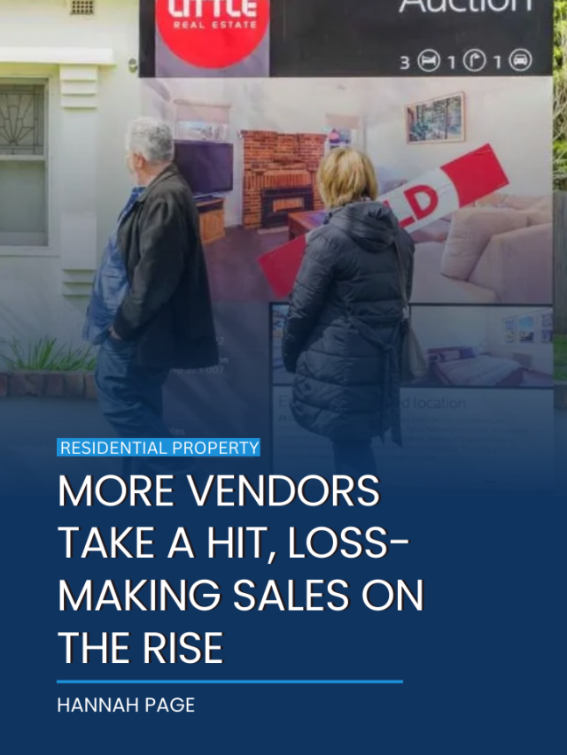 MORE VENDORS TAKE A HIT, LOSS-MAKING SALES ON THE RISE