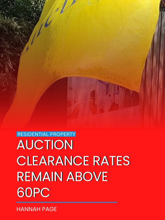 Auction clearance rates remain above 60pc