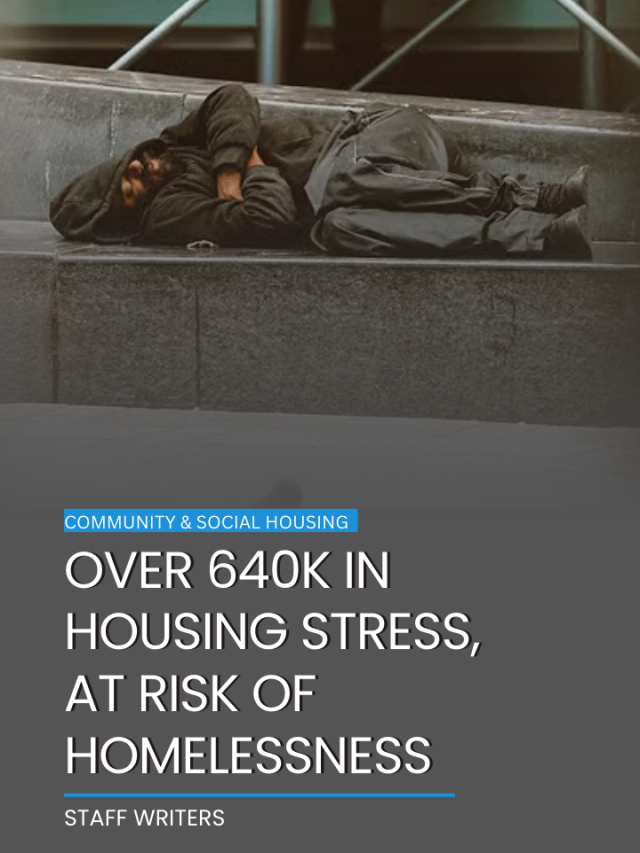 Over 640k in housing stress, at risk of homelessness