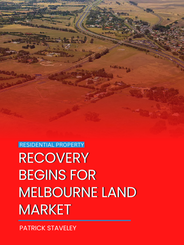 Recovery begins for Melbourne land market