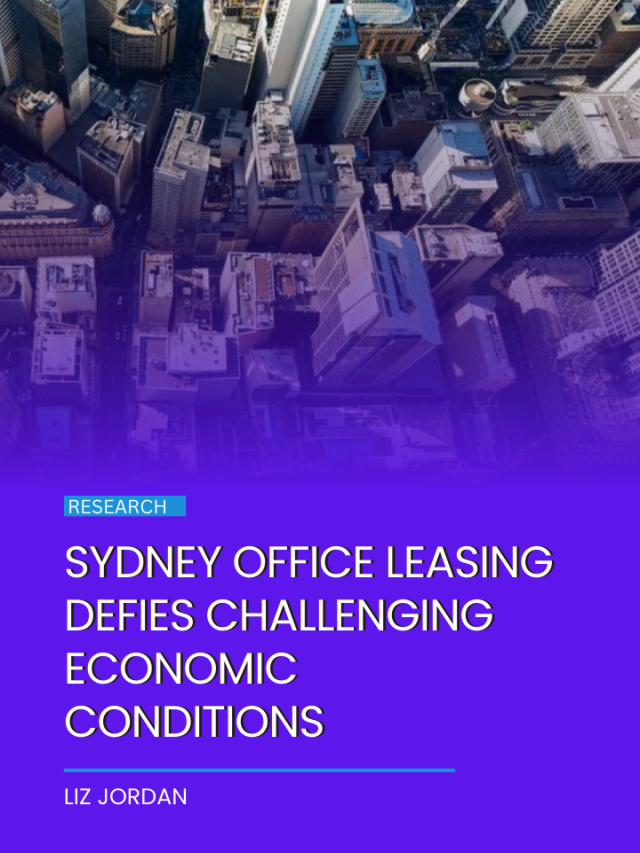 Sydney office leasing defies challenging economic conditions
