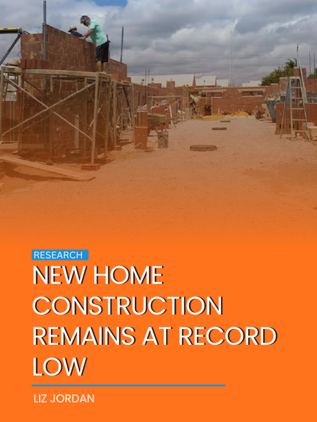 New home construction remains at record low