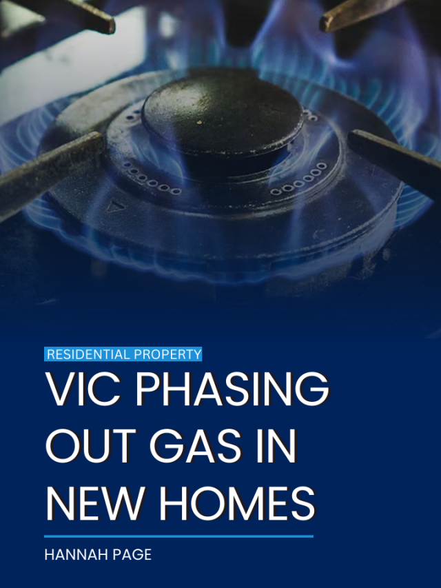 Vic phasing out gas in new homes