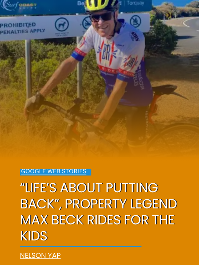 “Life’s about putting back”, property legend Max Beck rides