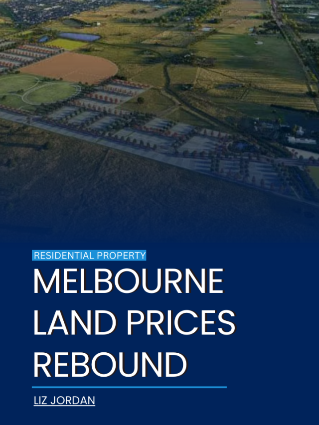 Melbourne land prices rebound