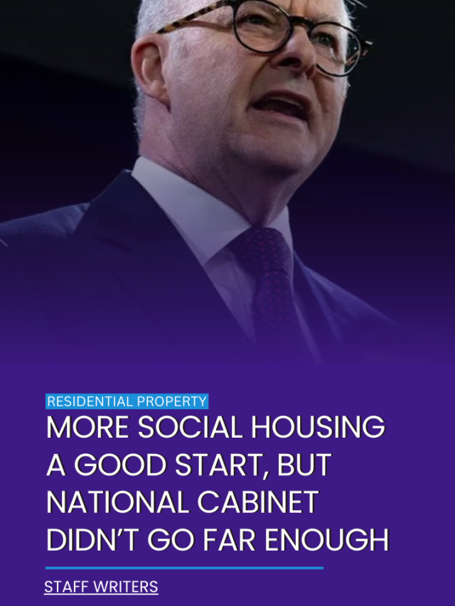 More social housing a good start, but…