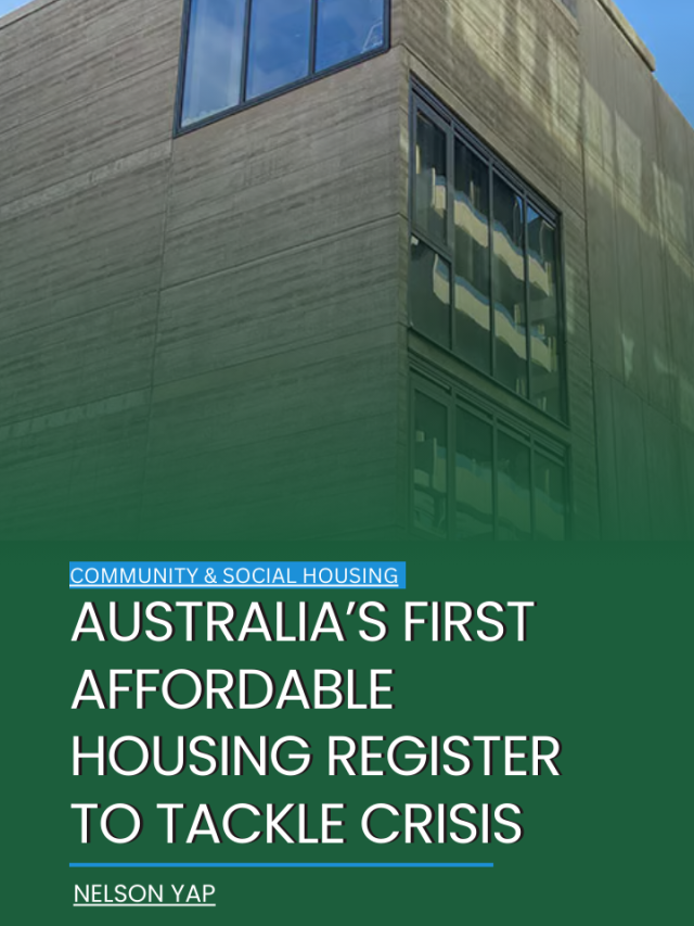 Australia’s first Affordable Housing Register to tackle crisis