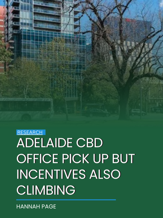 Adelaide CBD office pick up but incentives also climbing