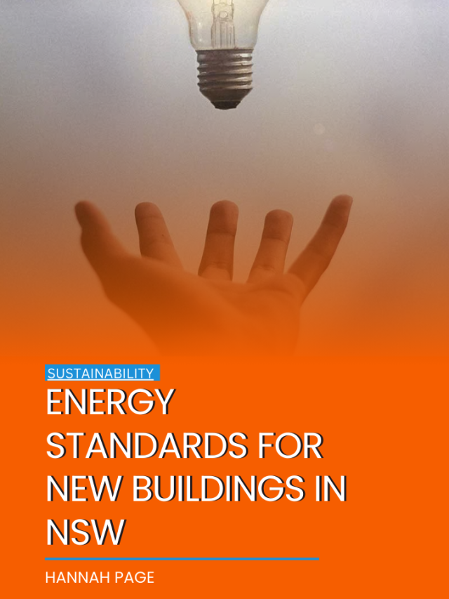 Energy standards for new buildings in NSW