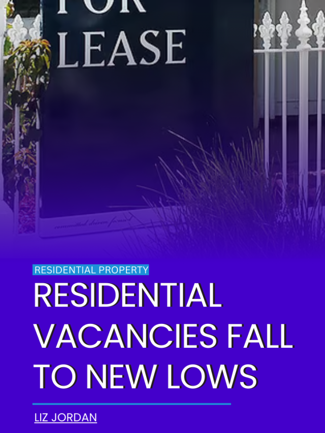 Residential vacancies fall to new lows