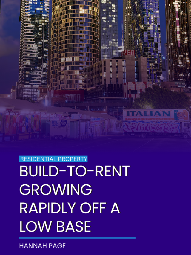 Build-to-rent growing rapidly off a low base