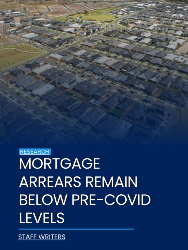 Mortgage arrears remain below pre-covid levels