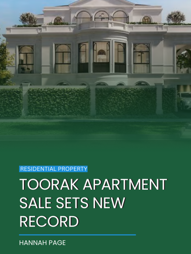 Toorak apartment sale sets new record