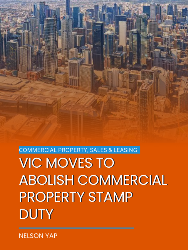 Vic moves to abolish commercial property stamp duty