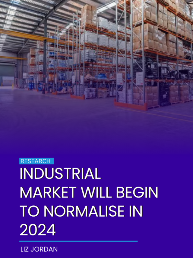 Industrial market will begin to normalise in 2024