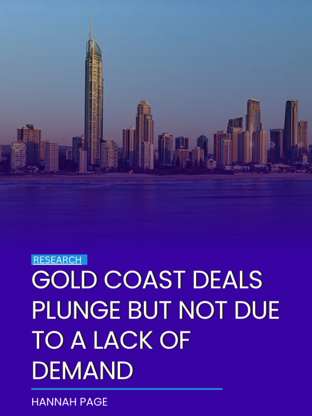 Gold Coast deals plunge but not due to a lack of demand