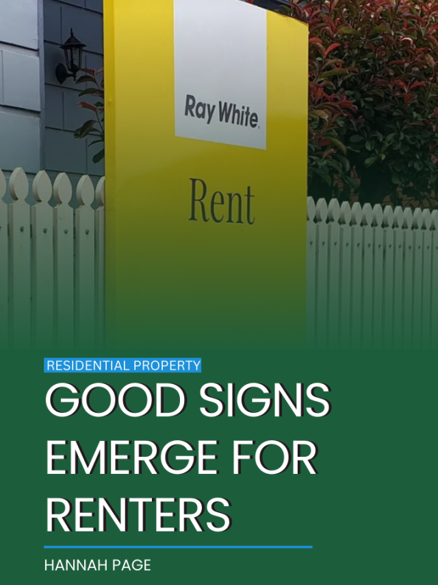 Good signs emerge for renters