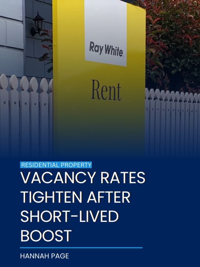 Vacancy rates tighten after short-lived boost