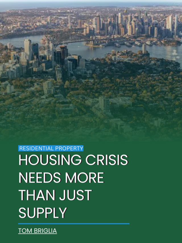 Housing crisis needs more than just supply