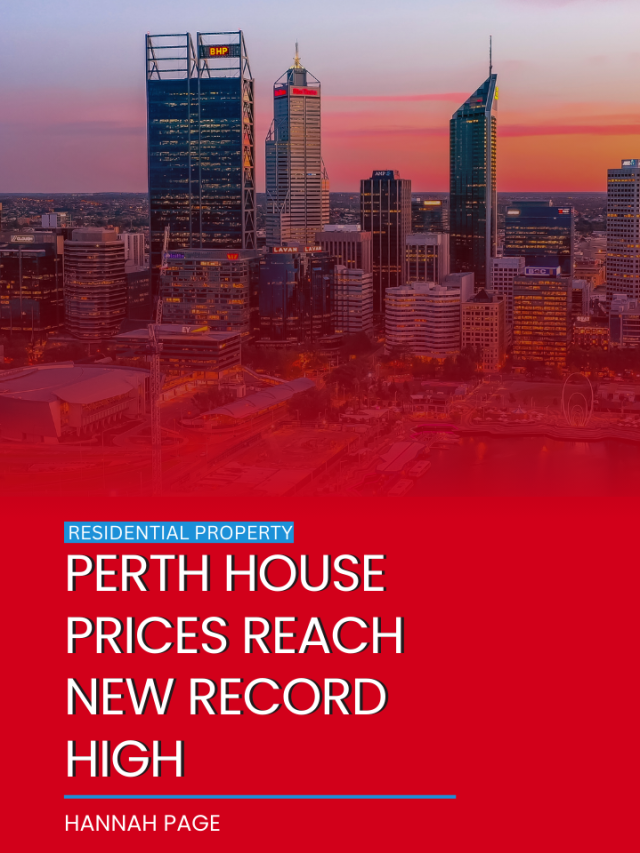 Perth house prices reach new record high